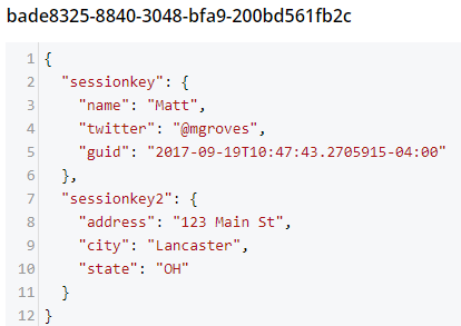Two distributed session keys