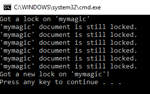 Pessimistic lock time out