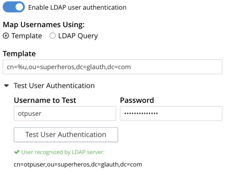 Additional MFA LDAP Settings