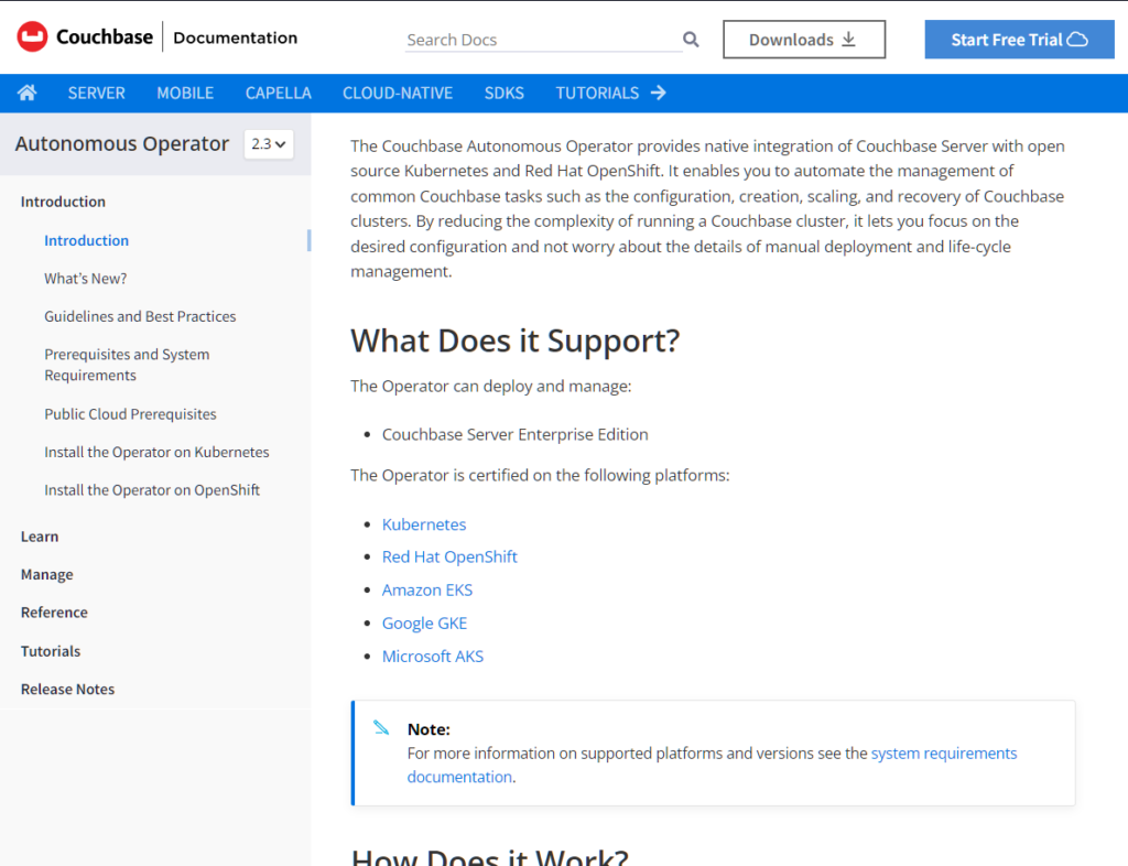 Cloud-native Automation with Couchbase Documentation