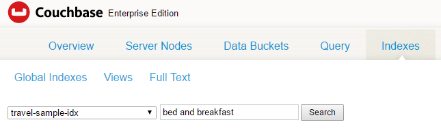 Using the full text search